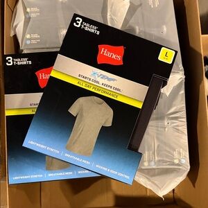 12 X 3 packs t-shirts from Hanes